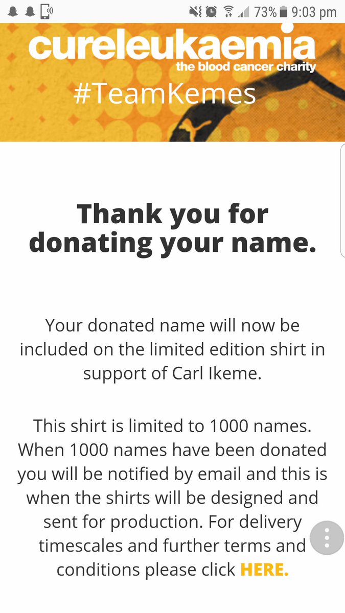 SouthBankJatts's tweet photo. We have donated to this great cause. @Carl_Ikeme is one of our own. #TeamKemes https://t.co/dPTGlRlS6W