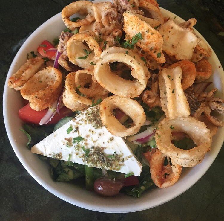 KafeNeoLB's tweet photo. #calamarisalad #greekfood https://t.co/2YMCzFRRKd