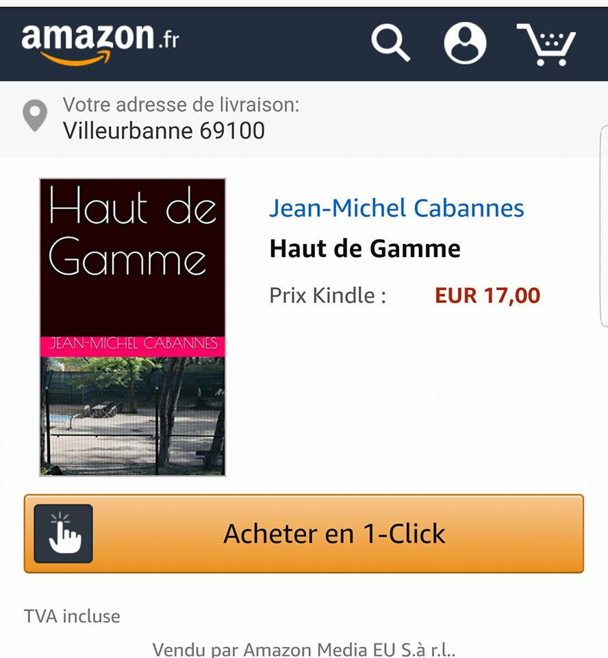 jmcabannes's tweet photo. "Haut de Gamme", découvrez mon premier livre publié sur Amazon ! 
https://t.co/wkEHFqVE6y https://t.co/mCRUetPQbM