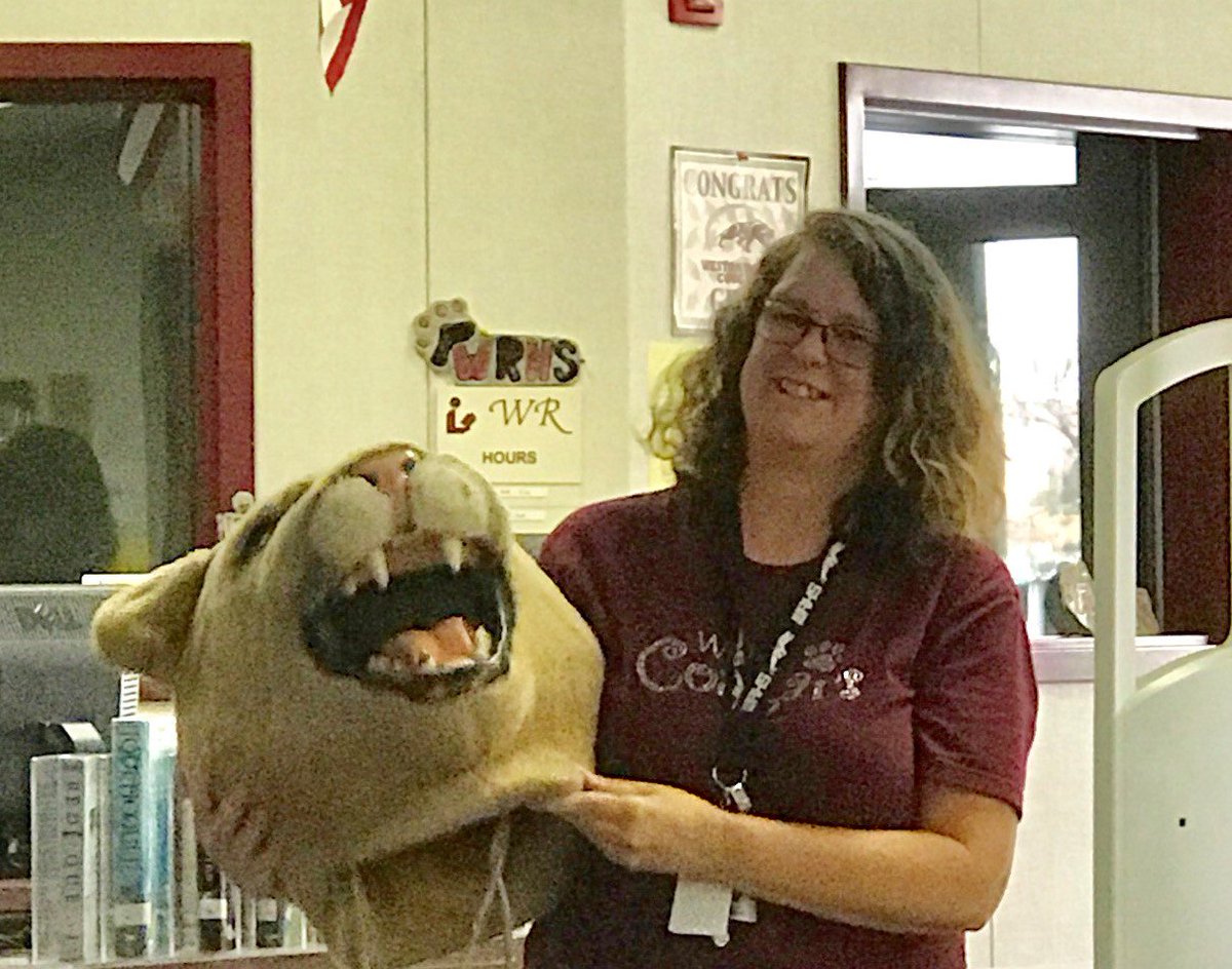 Shout out to Mrs. Glaze for winning the Head of the Pride for celebrating a record number of students in 2016-17 school year. #CougarPride