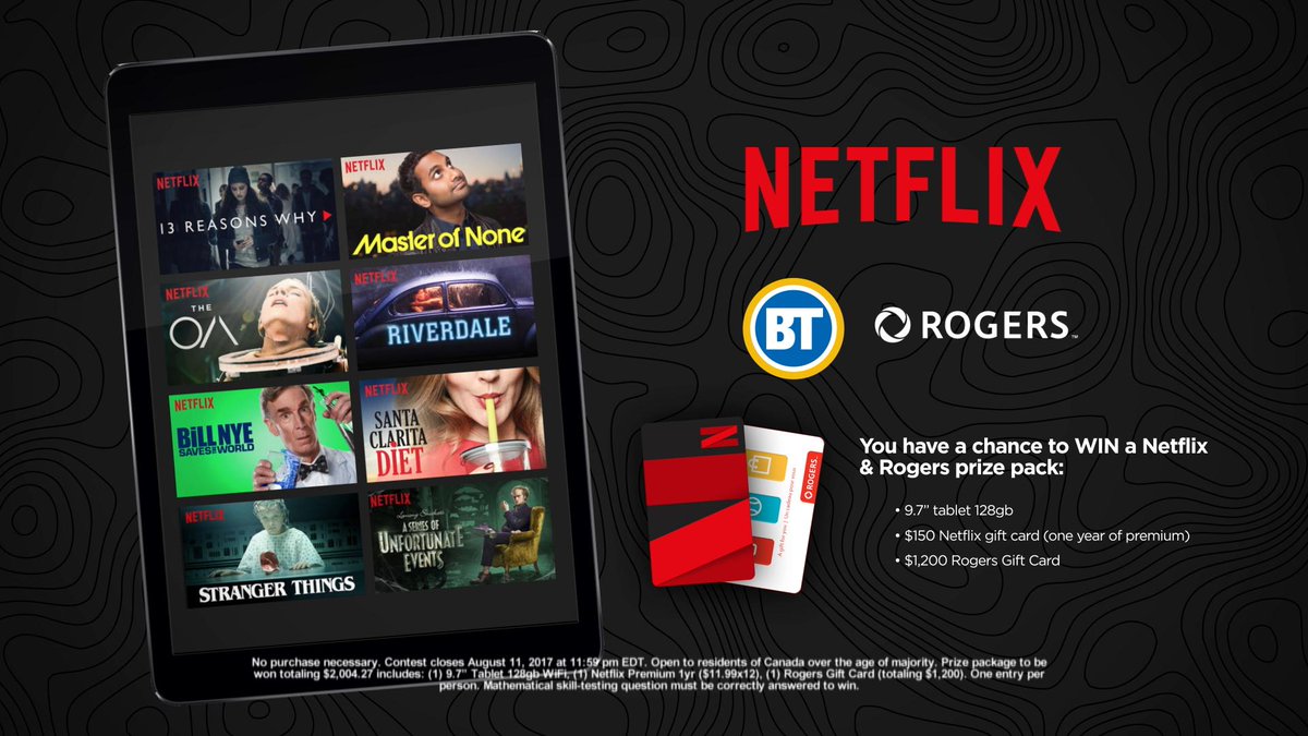 breakfasttv's tweet photo. Want a chance to win $2000+ prize pack -9” tablet & #Netflix & #Rogers gift cards
Enter @ BT https://t.co/rUgH5XP3jm #downloadstation https://t.co/VYX4PDCeRC