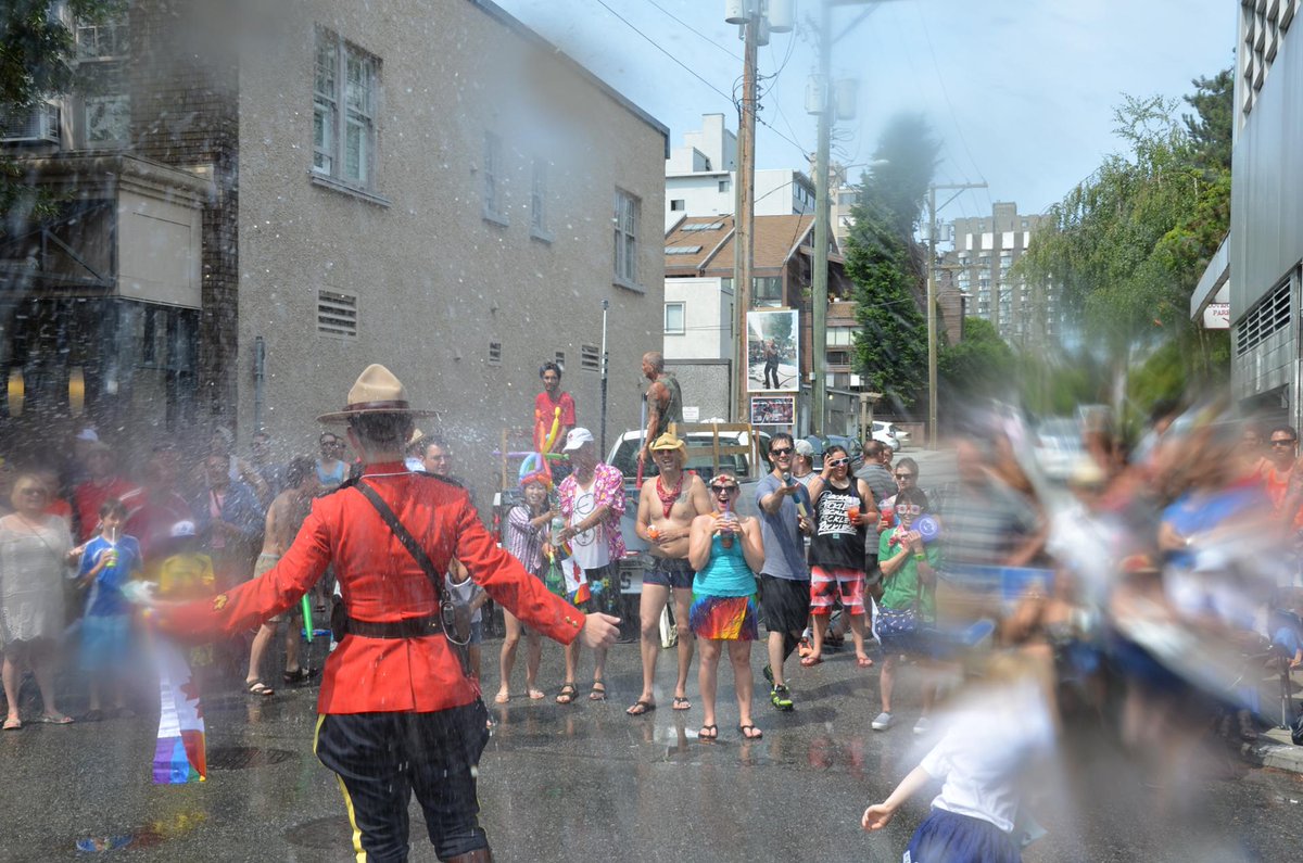 BCRCMP's tweet photo. Happy #Pride Week! We will see you and your water guns, this Sunday at the #pridevancouver parade. We will be the ones in the #WetWool. https://t.co/PeQAzzrOpy