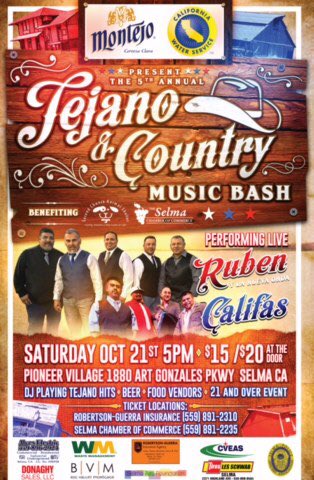 ScottRobertso18's tweet photo. The 5th Annual Tejano Concert is coming to Selma! https://t.co/T9cb206sTA