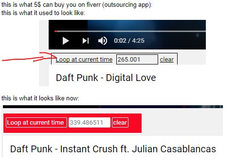 AweSamNet's tweet image. Cost of #AweSamNet #YouTubeLoop: $0. Cost of Fiverr order: $5. Cost of not fighting with CSS: Priceless. For everything else, there's Fiverr