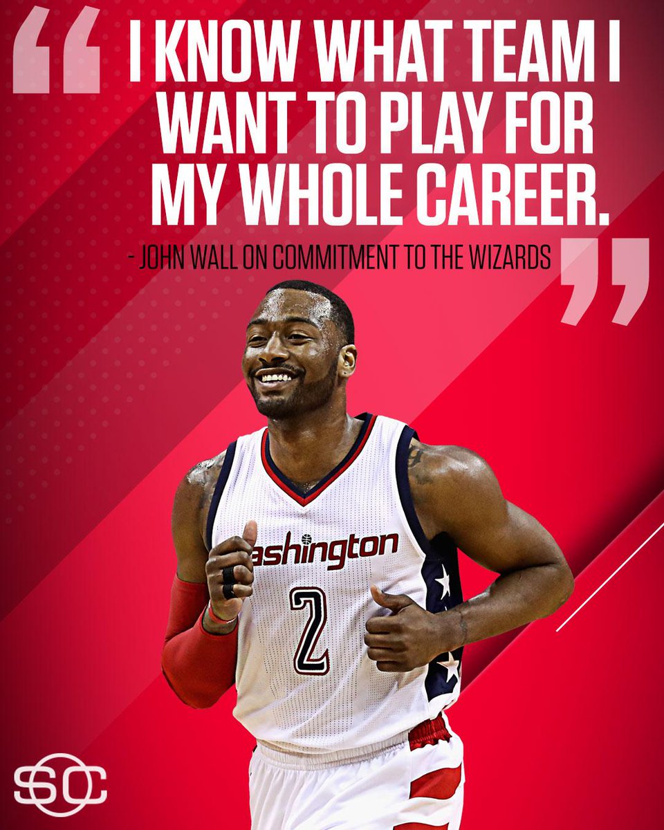John Wall wants to raise a couple of banners with the Wizards. 

More: es.pn/2vpNiSQ