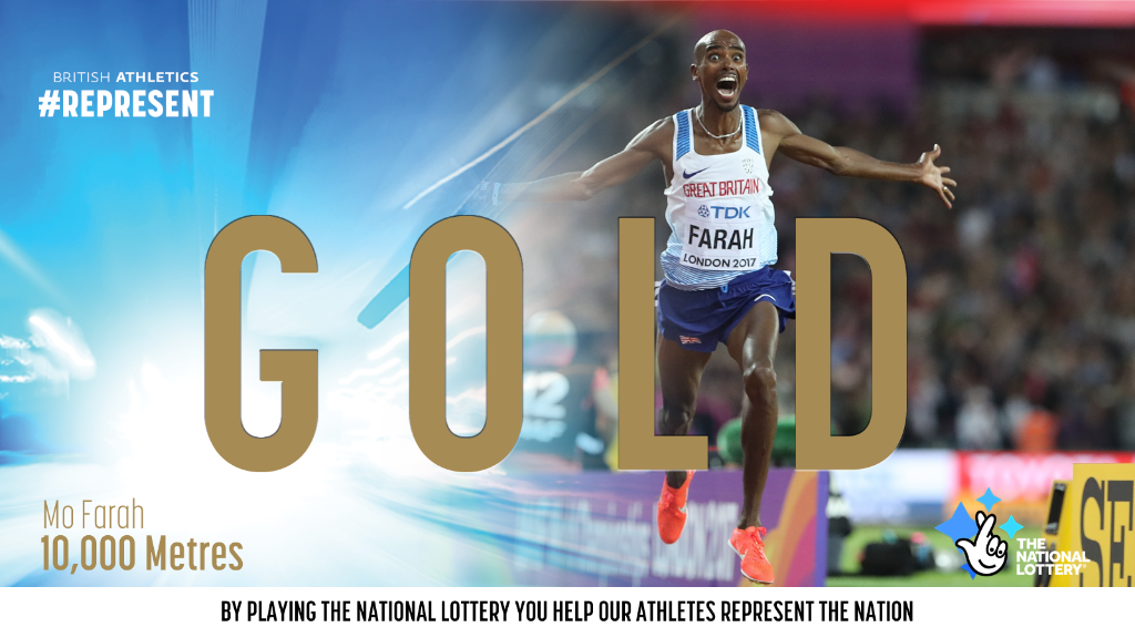 WOW, It's GOLD for the legendary <a href="/Mo_Farah/">Sir Mo Farah</a> at #London2017!! 🇬🇧🎉🥇 RT for a special thank you from our British team! #REPRESENT #Mobot