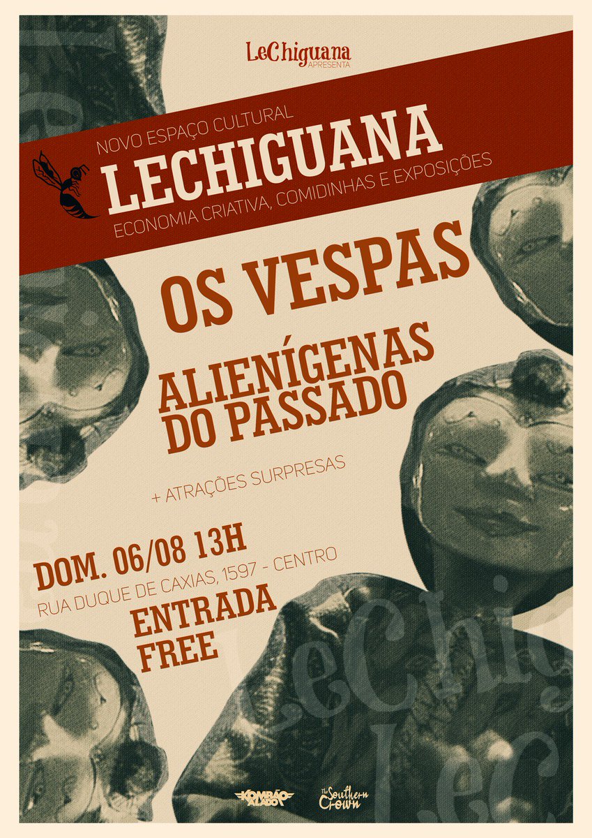 kombaoalado's tweet image. Domingo tem inauguração do novo Lechiguana! E claro, nossa banquinha vai estar lá! Confere o evento: bit.ly/2v4YGTr 🖼️ #KombãoAlado