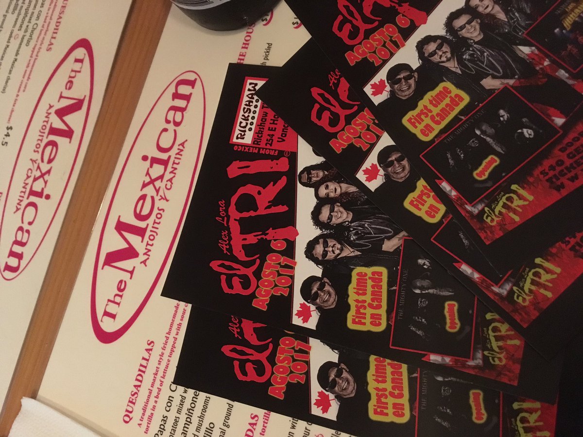 solsticeimage's tweet image. Últimos boletos Disponibles en
Sombreros
1290 Howe Street and The Mexican Antojitos y Cantina
1049 Granville