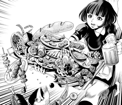 アンドーミチタカ Pa Twitter コミックリュウ といえば傑作飯テロ漫画 の数々が連載されていることでもおなじみだが 実は 憑依どーん もグルメ漫画であるという事実をご存知だろうか それではご覧頂こう その証拠とも言うべき決定的瞬間を 食欲こそは湧かない