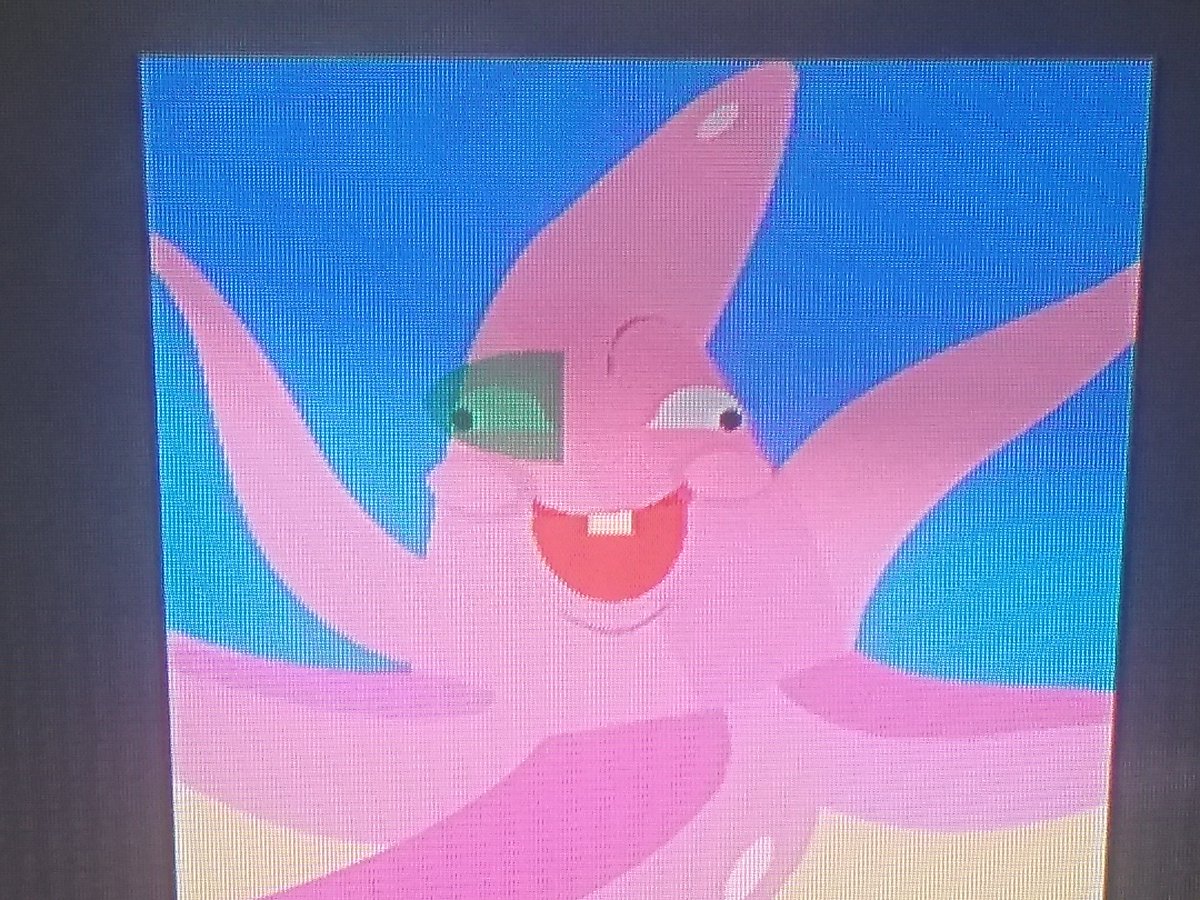 H3PESE945's tweet photo. @Fearlesss u thought squidward was the only squid well you thought wrong here's a squid that's pink ... it's Patrick! #dumbpatrick srry forq https://t.co/5Ebl8QQoS1