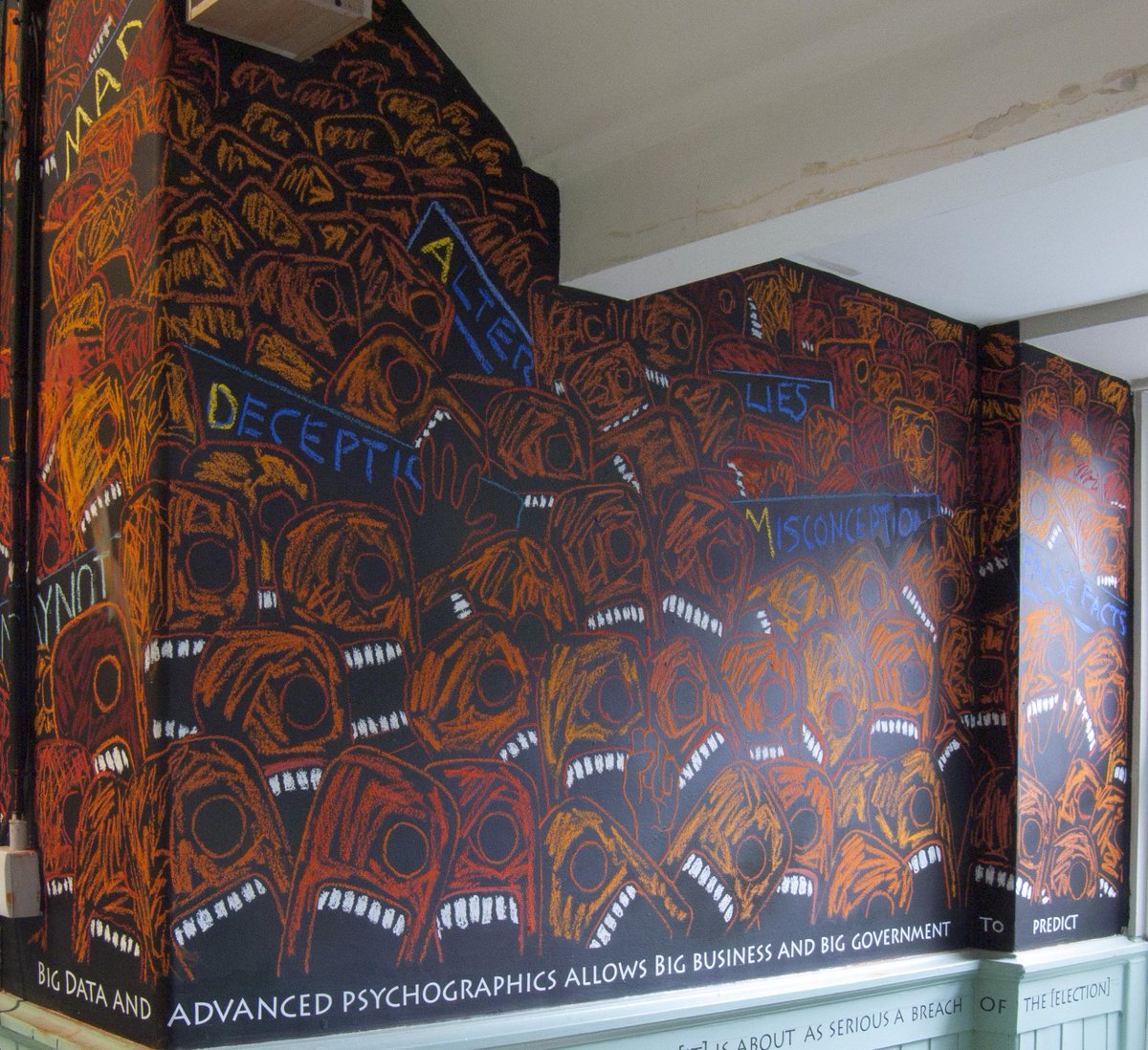 janefrere's tweet image. Part of wall installation @Summerhallery #edfest2017 #Brexit #brexitisdead #psychometrics #brexitlies @TheNewEuropean @lsebrexitvote @art