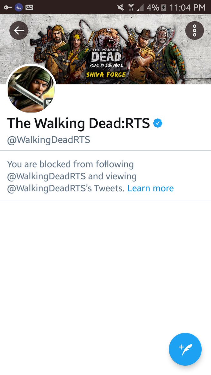 Blocked by #scopely but the world can still see me! #Apple #walkingdeadrts #gamer #gamers #GamersUnite #twdrts #wwechampions #iugo #skybound