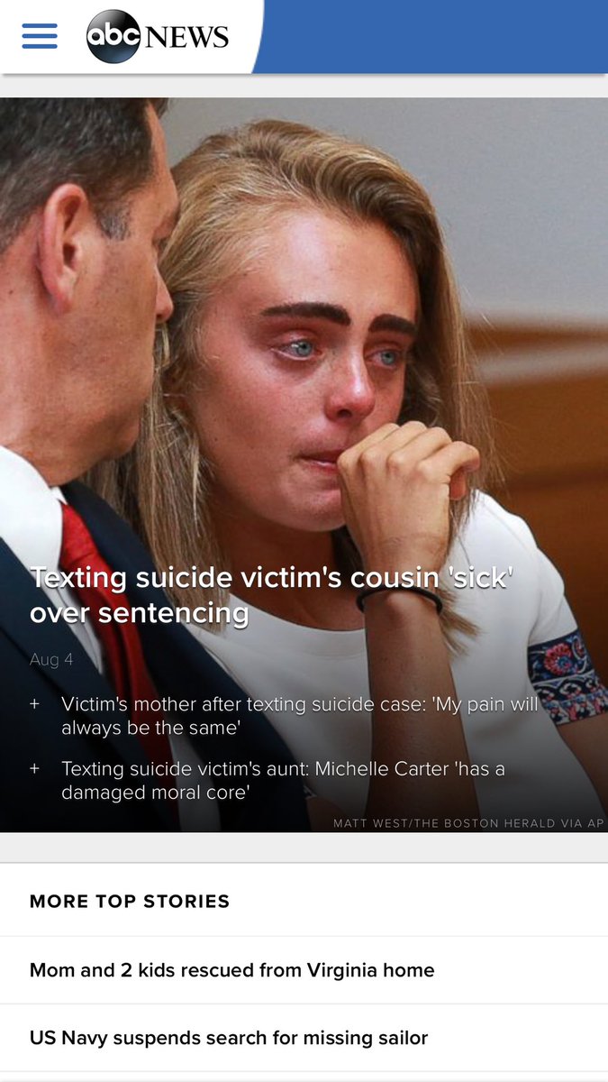 GabGCruz's tweet photo. Watched the #MichelleCarter @ABC2020. Instead of suicide hotline, @ABC told ppl 2 go 2 https://t.co/i1tVYz1Atg 4 help. NO resources on page. https://t.co/H8S2QQzXUL