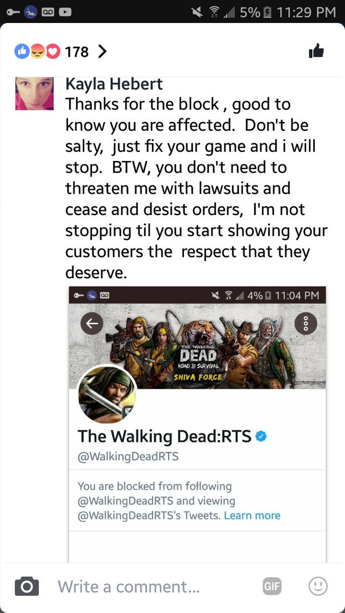 Blocked by <a href="/walkingdeadRTS/">The Walking Dead:RTS</a> on Twitter  #scopely #truth #gamer #gamers #GamersUnite #MobileGame #Advertising #WalkingDead #twdrts #skybound