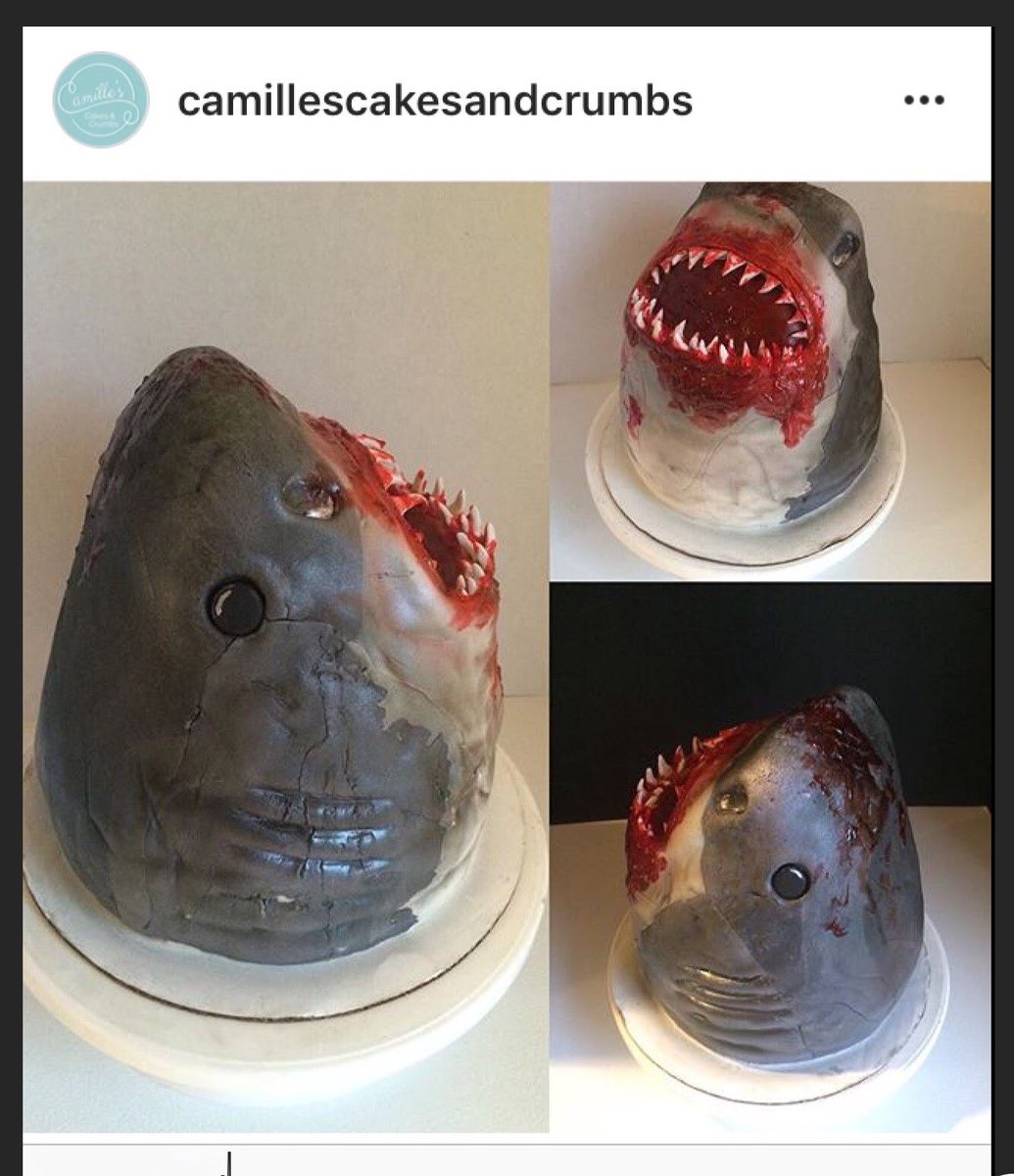 gin_murray's tweet photo. @HelenTheShark @OCEARCH and don't forget the #CakeSize from @CamiCakesCrumbs in #CapeMay the only fins ok to eat ๐ #StopSharkFinning https://t.co/B8feSgFIle