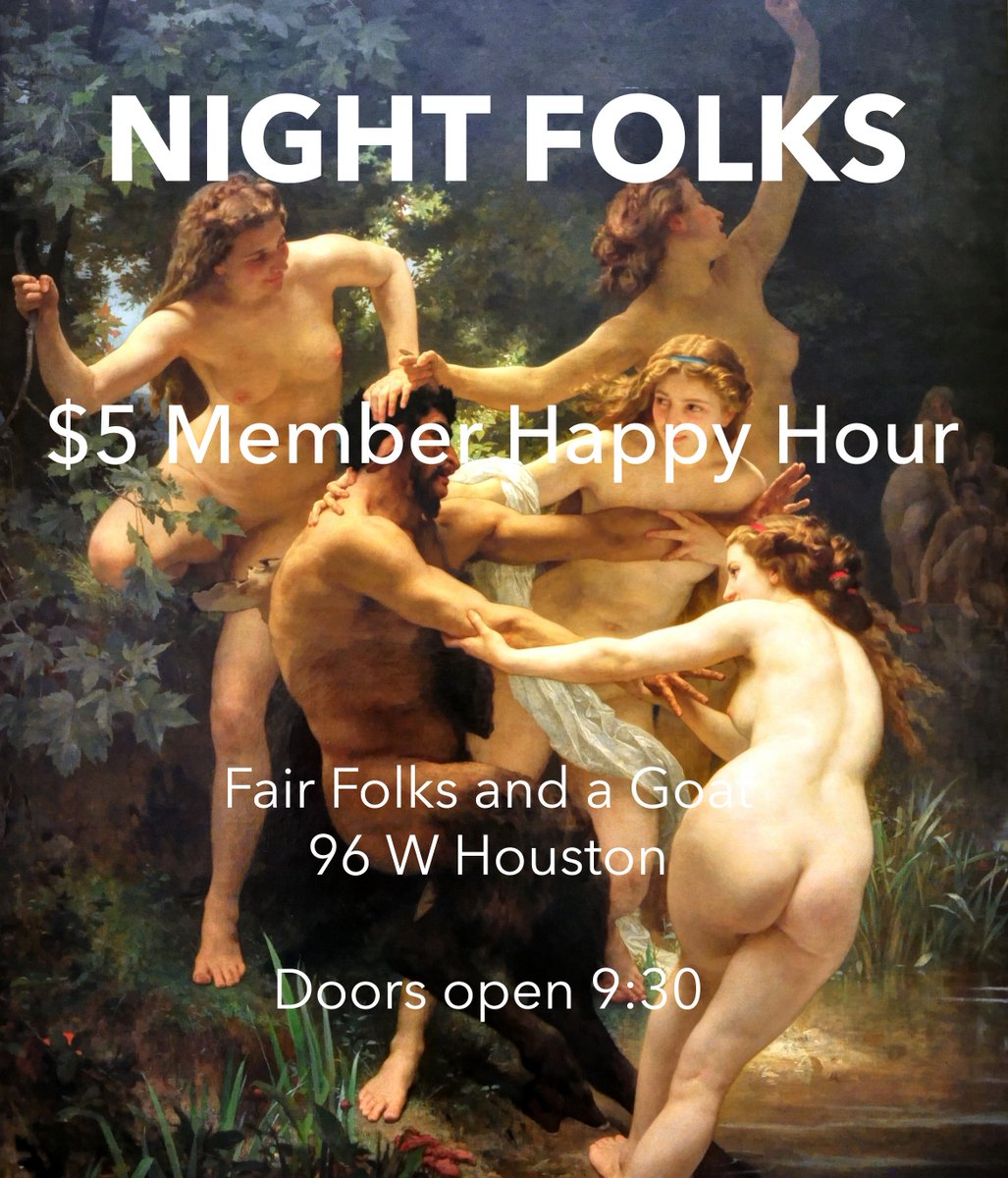 Fairfolks's tweet photo. Tonight! #NightFolks event for #AllFolks! The Happiest Hours at $5 for Members, $6 for non members! It'll be a... #Goat of a time 🐐🐐🐐! https://t.co/BaLDFP78NT