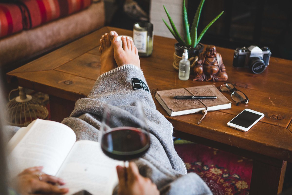 ecologyst_'s tweet photo. Kick it staycation style this long weekend with a lil' Merlot, a lot of wool warmth, and as Dad would say, a 'comfortable amount of wasted' https://t.co/FIUIag7e1U