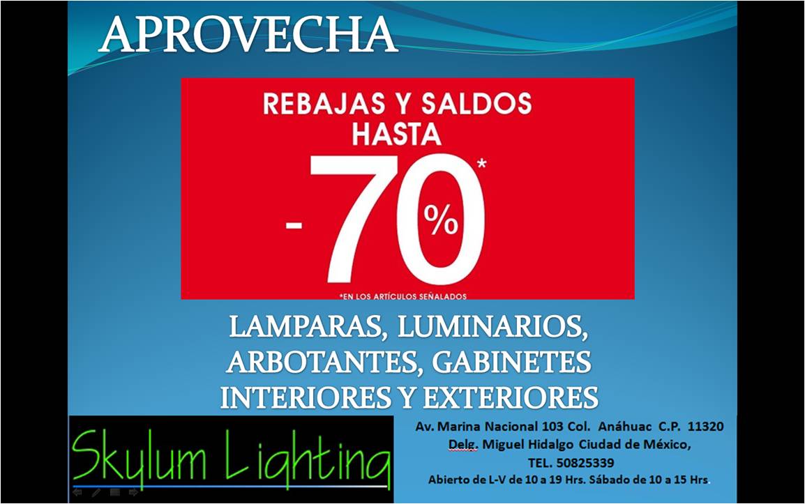 skylum_lighting's tweet image. SÁBADO 70% DE DESCUENTO EN MUCHA MERCANCÍA VEN Y APROVECHA EN LED Y AHORRADORES