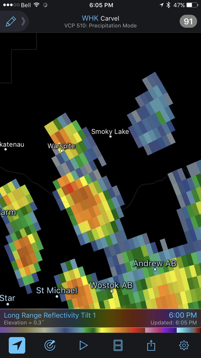 SwiftChaser's tweet image. 5:55pm West of Smoky lake #abstorm @PrairieChasers