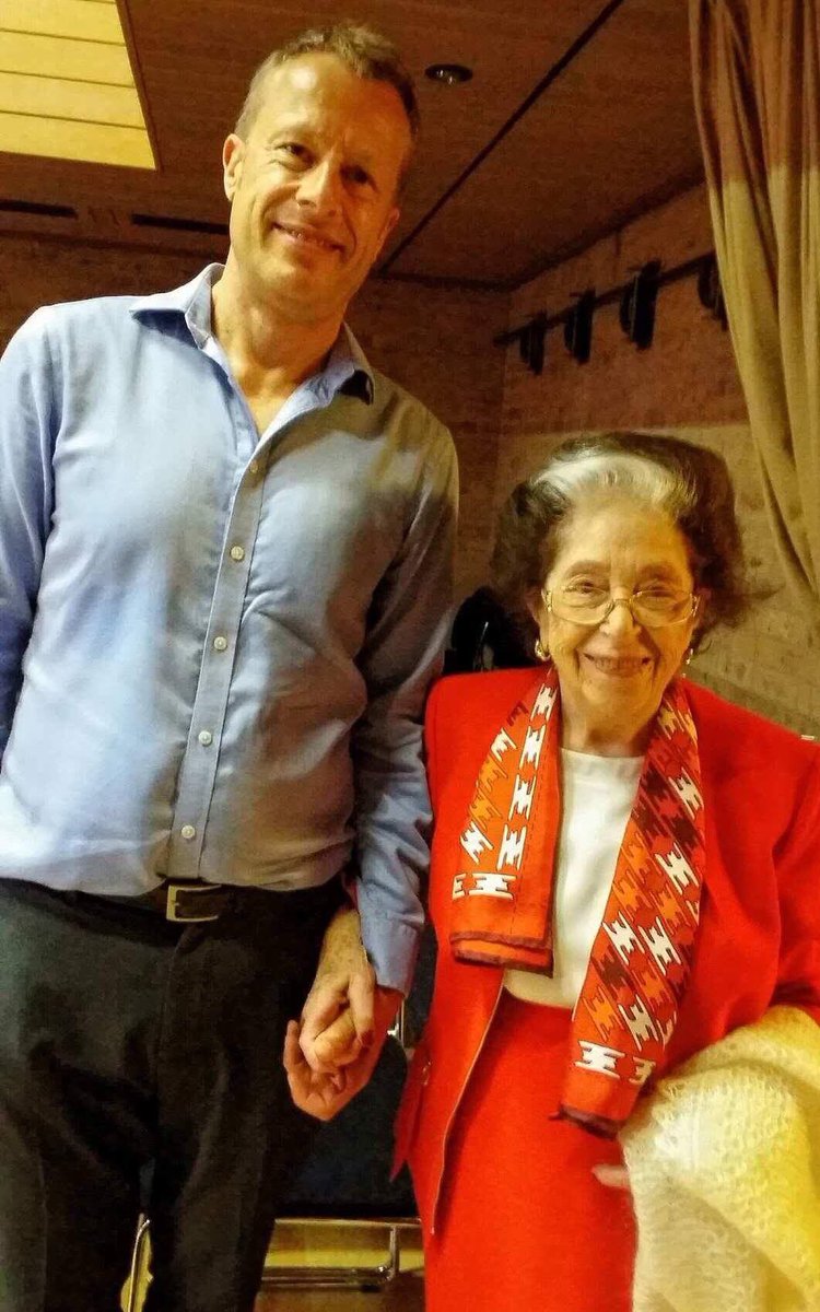 Working with talented Kimberley Han..nice to see the indomitable Dame Fanny Waterman in the audience <a href="/OxfordPhil/">Oxford Philharmonic Orchestra</a> <a href="/RCMLondon/">Royal College of Music</a> #RCMWorldwide