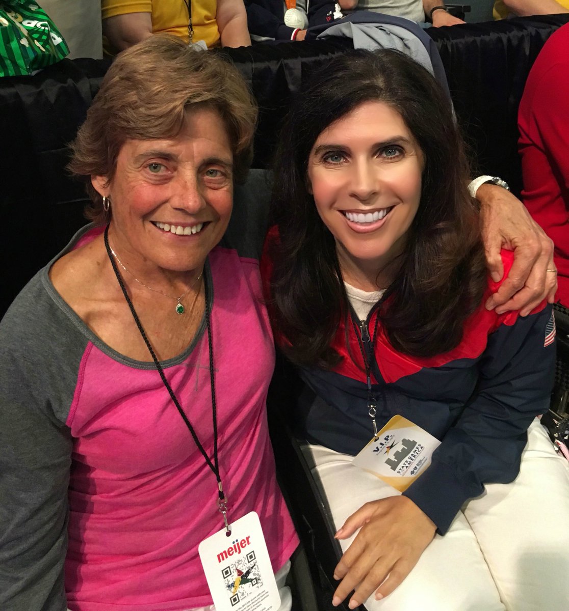 WheelDancerUSA's tweet photo. SWIMMERS: Pam Kruse (Olympics 1968) Cheryl Angelelli (2000, 2004, 2008). Torchbearers tonight At State Games of America #SGA17 https://t.co/OrCpntClbl
