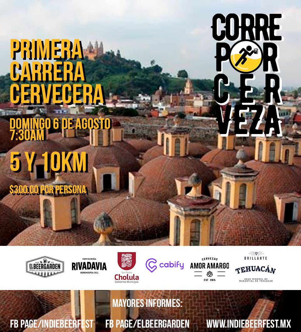 JoseJuanEsp's tweet photo. Productores de cerveza artesanal realizarán este 6 de agosto la Primera Carrera Cervecera. Habrá cierres de 7:30 a 10 am. ¡Tómalo en cuenta! https://t.co/S07nSJv5qG