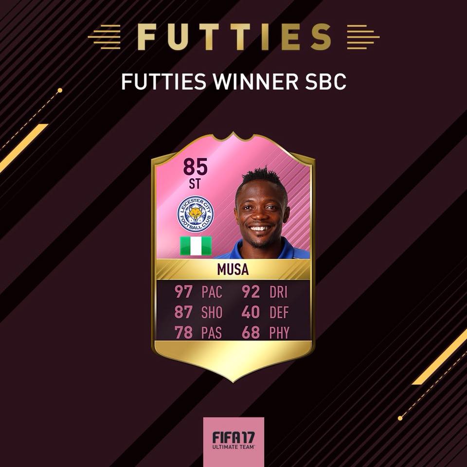 FUTBIBLE_1's tweet photo. #FUTTIESWINNER #MUSA #97PACE #FIFA17 #FIFANORGE #FUTNOR https://t.co/cDwI51KIBV