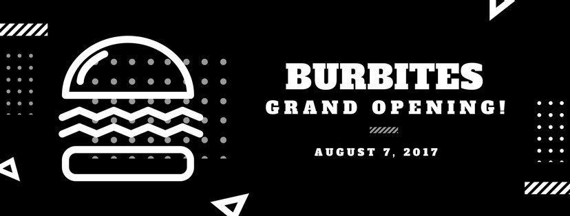 thegiovanniTK's tweet photo. Please visit us on Monday for our grand opening! Located at 4th floor, Intramall! See you guys 🍔 #Burbites 💕 https://t.co/z1W8Lelr4C