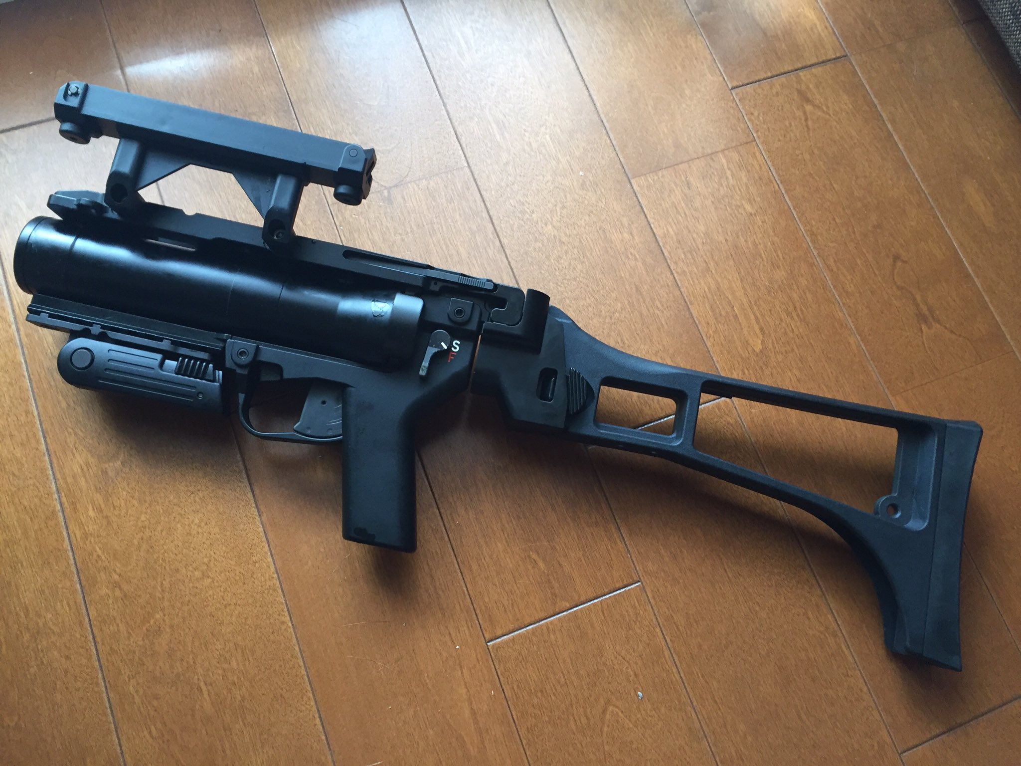 最終価格　トイガン用 ブラック ストック グレネードランチャー用ストック 海外製] FN SCAR-H対応 Mk13 EGLMタイプ グレネードランチャー