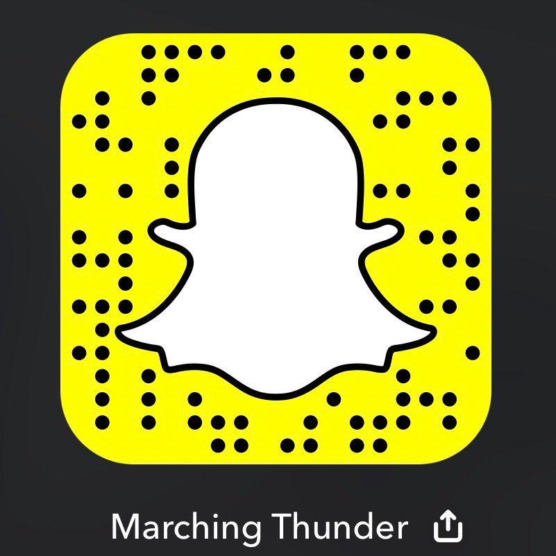 Follow the Marching Thunder on Snapchat for updates throughout the marching season from our members! RT! 
SC Username: marchingthunder