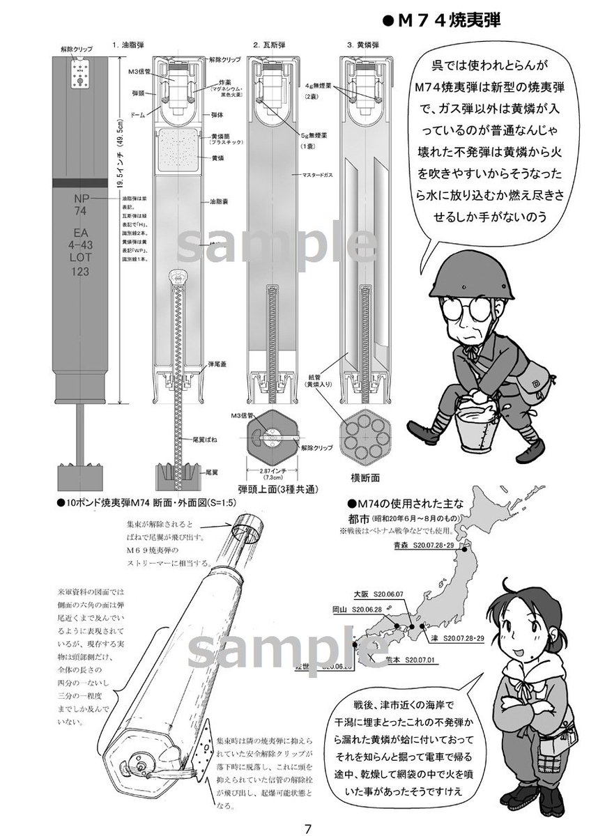たまや On Twitter この本 呉には落とされていないけど M74 焼夷弾についてもけっこう頁を裂いて紹介している それで その内容に関係してある研究会でm74焼夷弾の発表することになった もうどこに向かってるんだよ