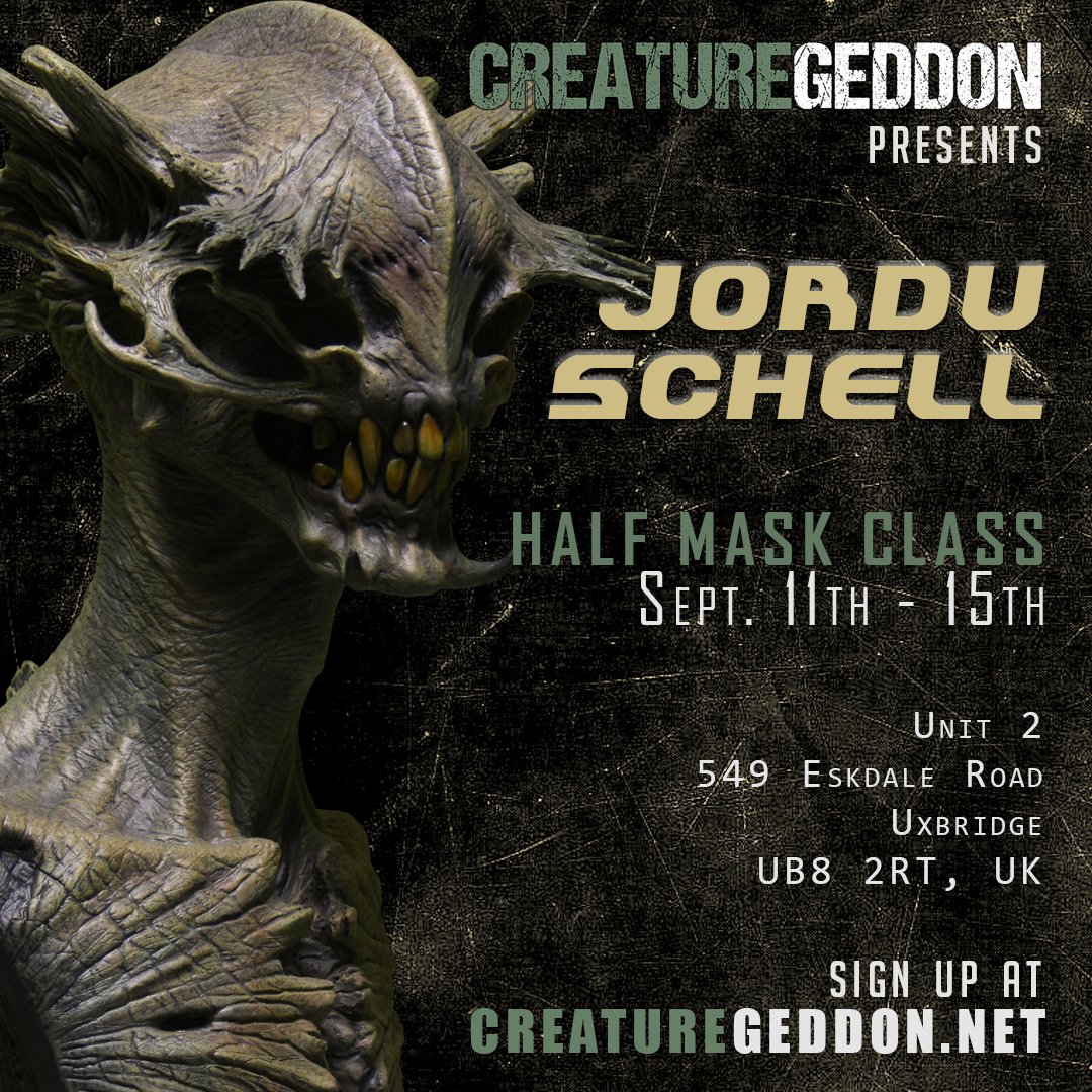 *UK* Half Mask Class
You're running out of time!
Sign up here today!
creaturegeddon.net