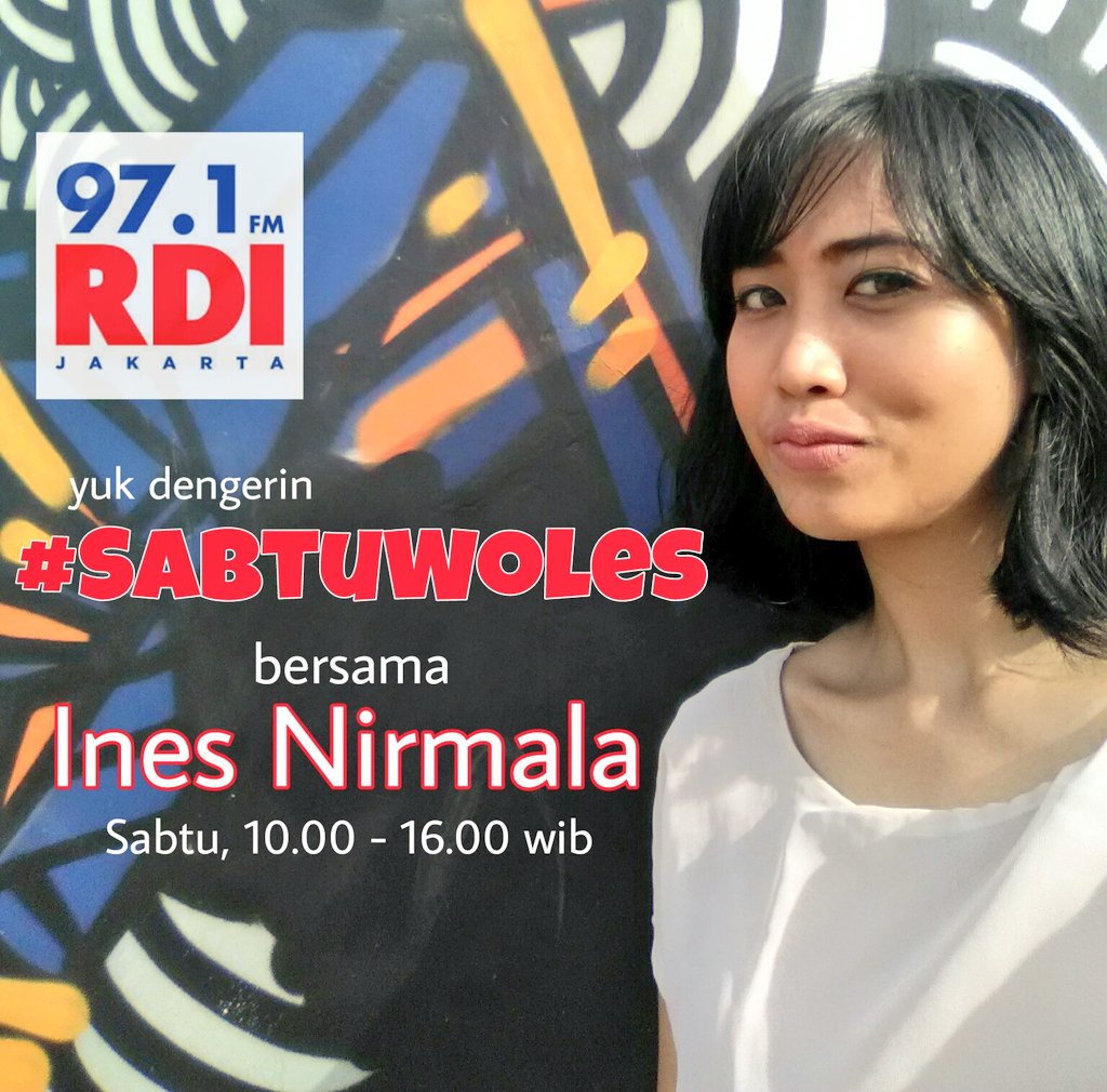 Saatnya gabung di #SABTUWOLES. Ayo request lagu Indonesia slow paling ekseizz disini <a href="/rdi971/">97.1 FM RADIO RDI JKT</a>