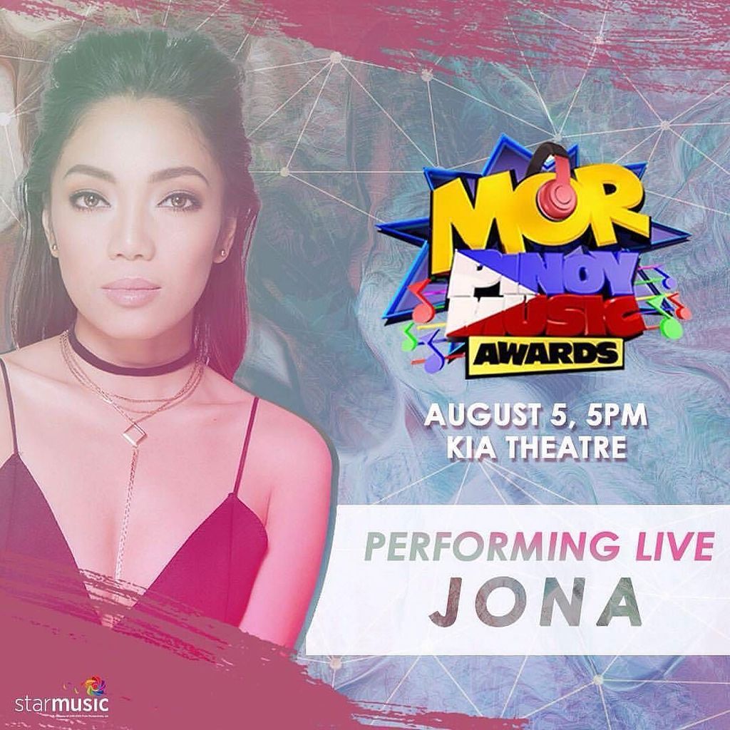 _teamjv's tweet photo. #Repost @starmusicph (@get_repost)
・・・
Performing live at #MORPinoyMusicAwards2017 is Jona! Watch her today 5PM at the Kia Theatre! #MORPMA… https://t.co/mjzgOOWoMv