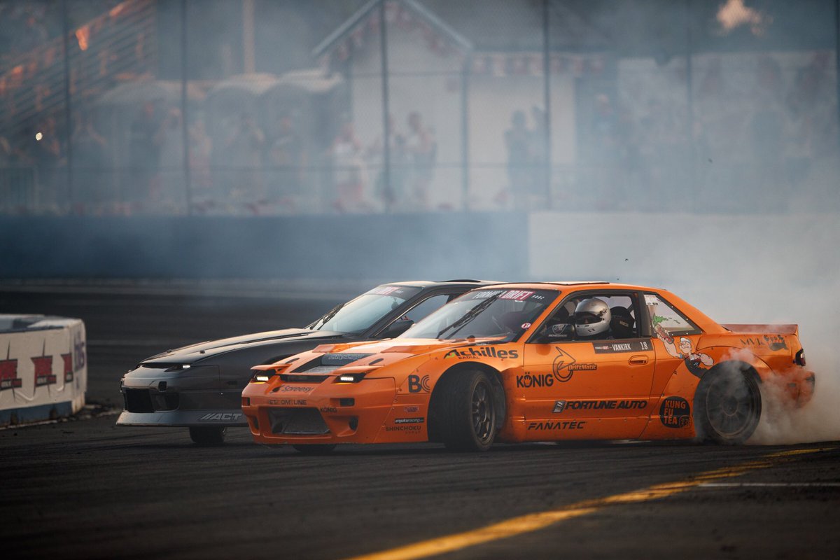 FormulaDrift's tweet photo. Congratulations to Formula DRIFT PRO 2 event winner Matt Vankirk 2nd place Dylan Hughes and 3rd place Dirk Stratton #fdsea #pro2 #fdpro2 https://t.co/IXmPrmQJXl