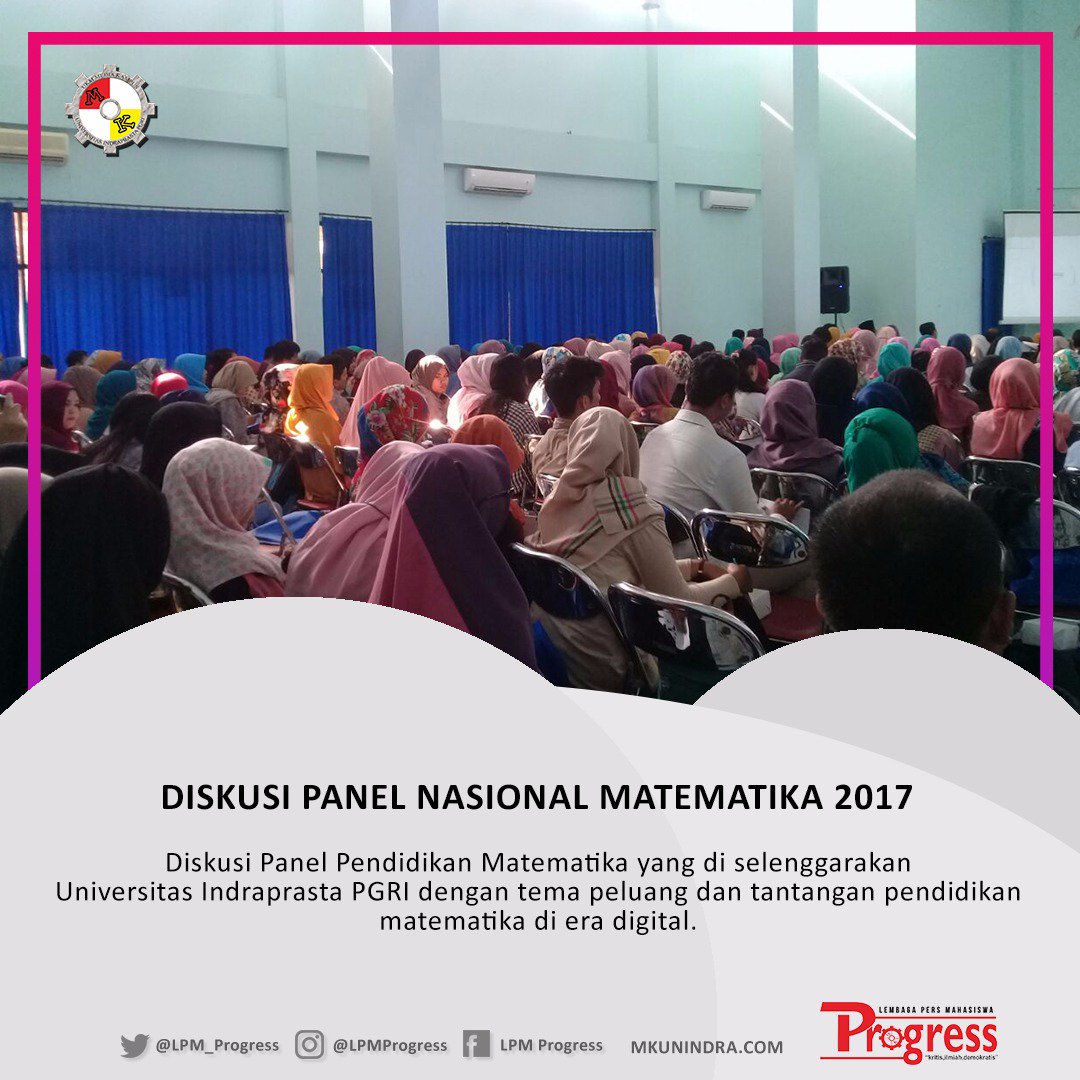 lpm_progress's tweet photo. Diskusi panel nasional matematika 2017 oleheehh unindra di Aula PGRI Rancho. https://t.co/hbzC8QhLgb