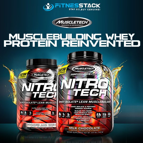 fitnesstack's tweet photo. It is not just the new pack but reinvented #wheyprotein from #MuscleTech brought by #Fitnesstack. Buy Now! https://t.co/p1wZUnXZ9j https://t.co/k4RwfUiG9w