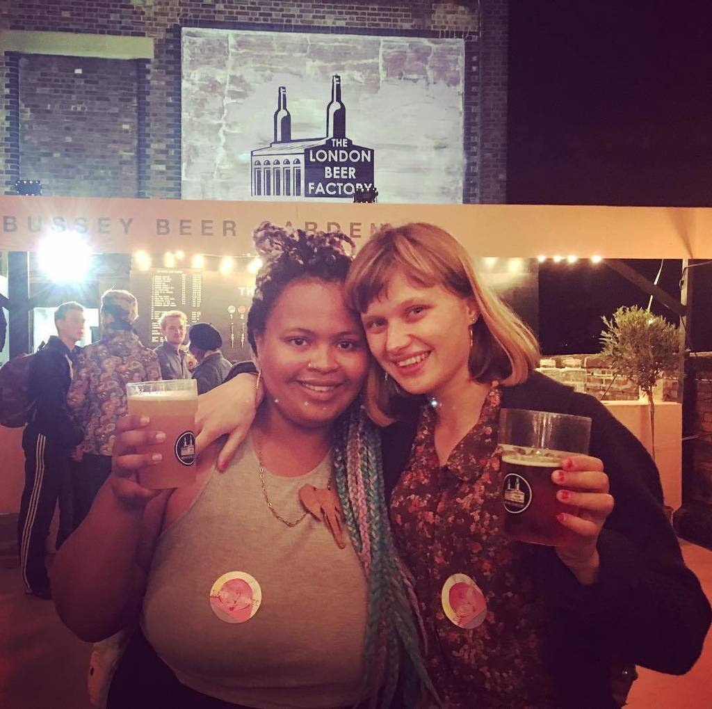 Two very happy Super Yonic babes having a celebratory beer @ldnbeerfactory after Ode to Bechdel (film &amp; spoken wor… ift.tt/2v7TTPz
