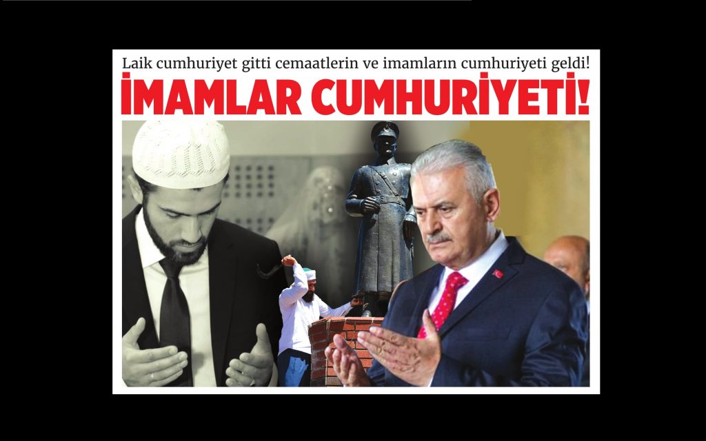 YurtseverHaber's tweet photo. Sosyalist Cumhuriyet gazetesinden yeni sayı: İmamlar Cumhuriyeti - https://t.co/DzE3l2X2ZG https://t.co/3iMpJor61I