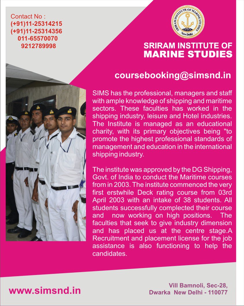 sri_ram_marine's tweet photo. #STCW(Referesher Course)ADV
#AdvanceFireFightingCourse(Ref.)
#MedicalFirstAid(Ref.)
#PersonalSurvivalTechniques(Ref.) https://t.co/RBWOJ09vre