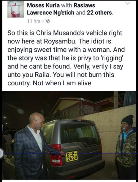 solo_ambuku's tweet photo. @dailynation How can they expedite #MsandoMurderProbe when #Msando vowed to block rigging? #ElectionsKE #Kivumbi2017 https://t.co/XFrTGmObU4