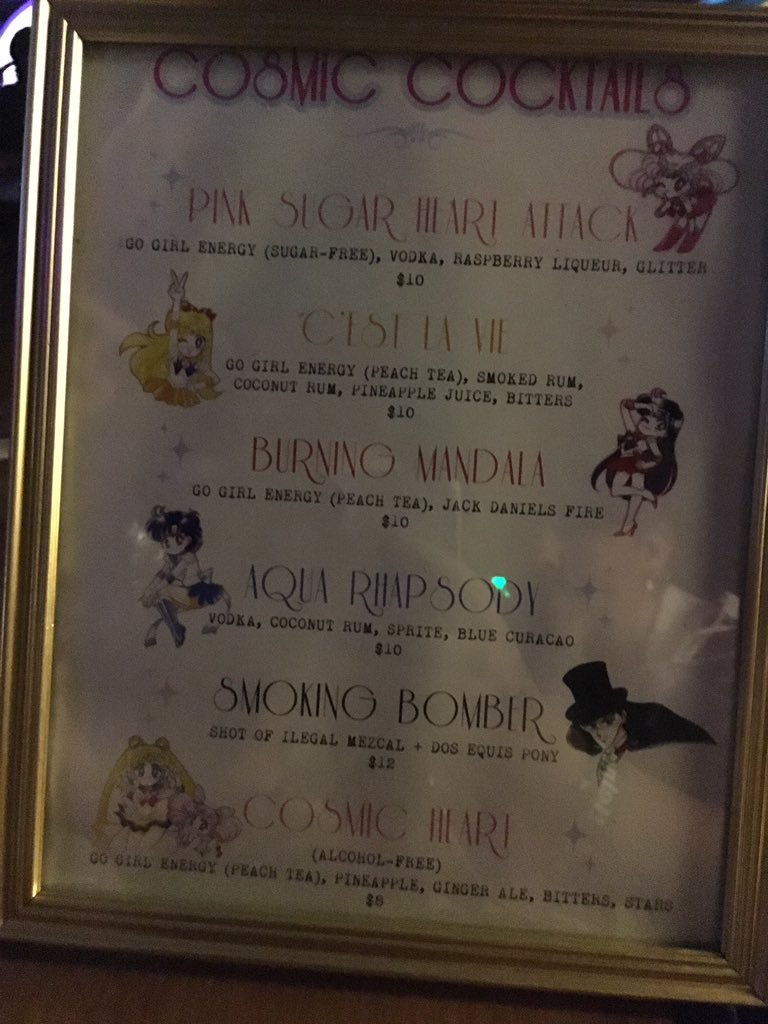 LnJPOD's tweet photo. All dem fancy drinks! #LegendoftheMoon https://t.co/5iKUgIqsxS