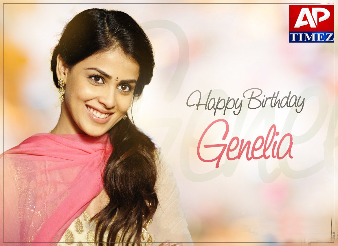 Here\s Wishing Genelia D\Souza a Very Happy Birthday   