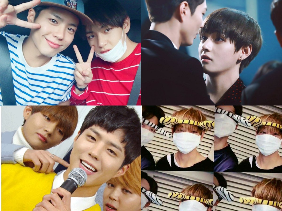 sceneryfortae's tweet image. Taehyung and Bogum together make me so soft, they are so precious. A friendship like this please