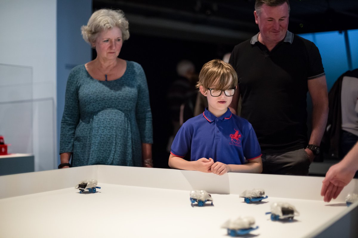 derbyquad's tweet photo. Looking for things to do with the kids over summer? Come visit our Robots & AI exhibition! It's free and on until 10 Sept. #QUADrobots https://t.co/Y5iz2EK6IQ