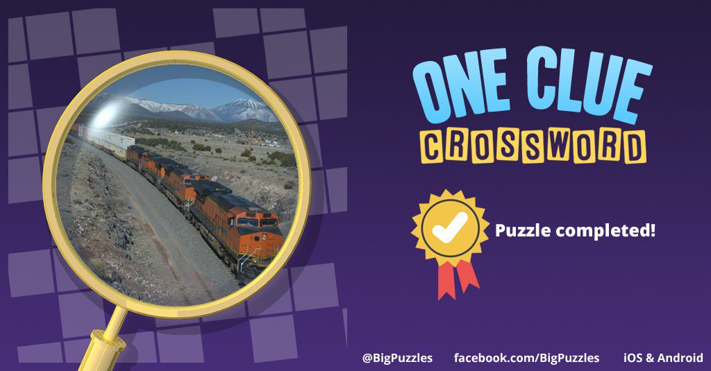 I completed a puzzle in One Clue Crossword. Play now for free!
onecluecrossword.com #OneClueCrossword