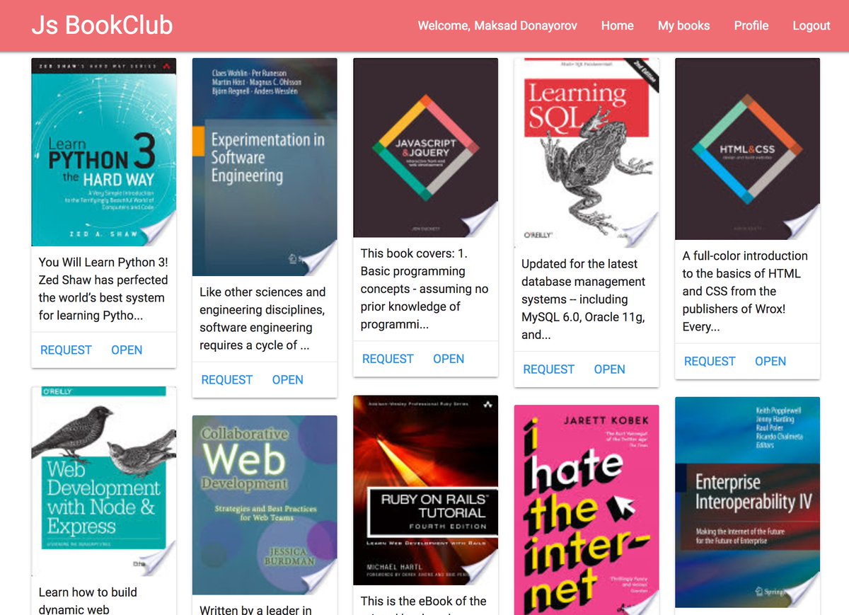 donayorov's tweet photo. Day 111: #100DaysOfCode
Saturday morning starts with finishing "Js BookClub App"
here is the link: https://t.co/AiywiQ7VUf
👨‍💻 @freeCodeCamp https://t.co/9yC2txGx91