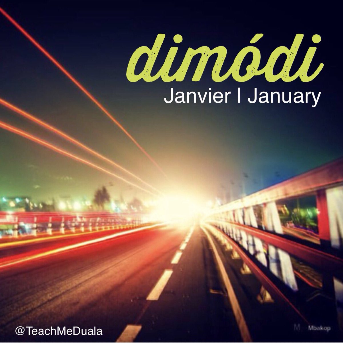 patricksword's tweet photo. Chez les Douala, il y a un nom pour chaque mois. Janvier se dit "dimódi".
Comment dis-tu 'Janvier' dans ton dialecte?
#TeachMeDuala https://t.co/bU9gjPtBq7