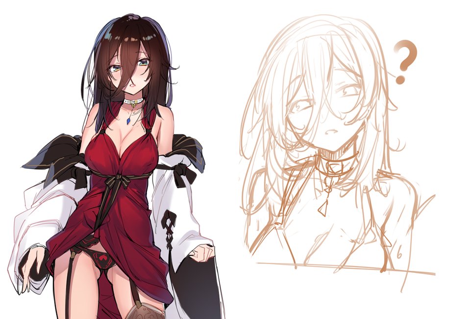 元々は何年前描いたの娘、最近塗り替えた、
多分バカで天然ボケで、服を着るのはあまりできないなお姉ちゃんです、
名前はまだ決めてないです。 