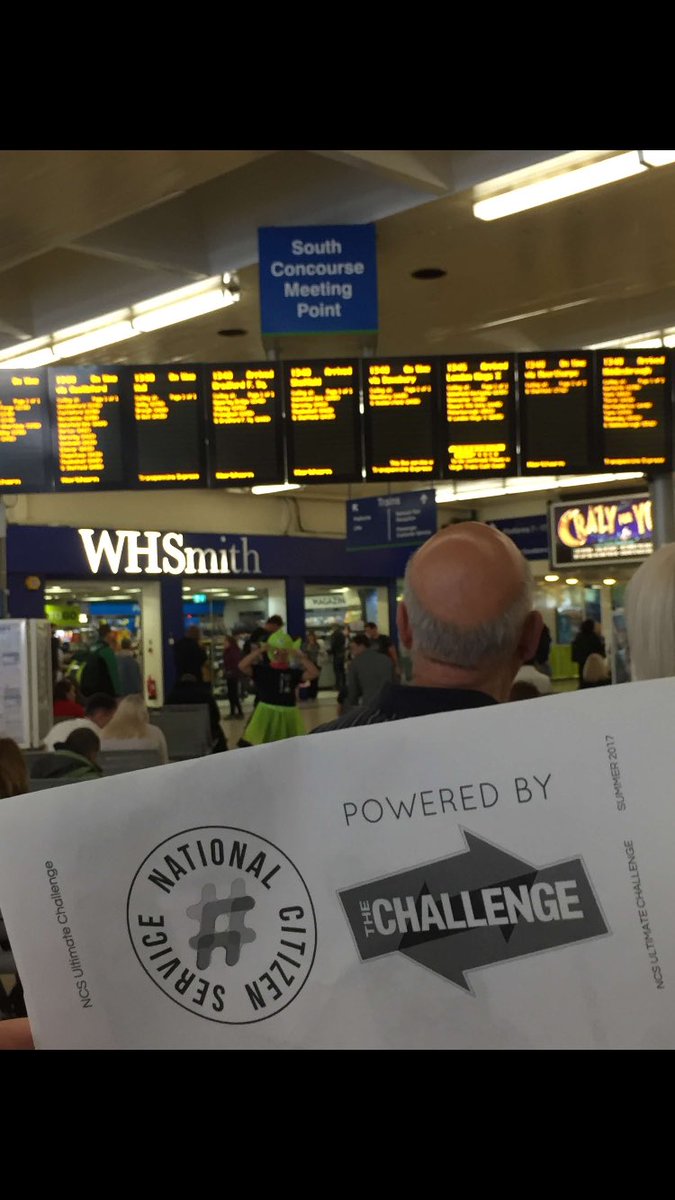 necessities4all's tweet photo. cheeky photo bomb at the leeds train station! #glitterbomb #ncsultimatechallenge #DreamTeam #necessities4all #barenecessities https://t.co/QjBo9qEt1R